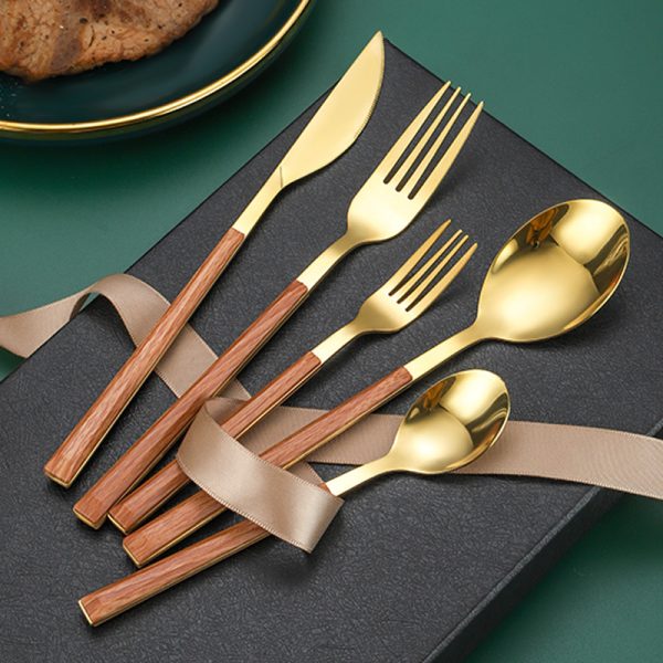 304 Korean style clamp handle cutlery set