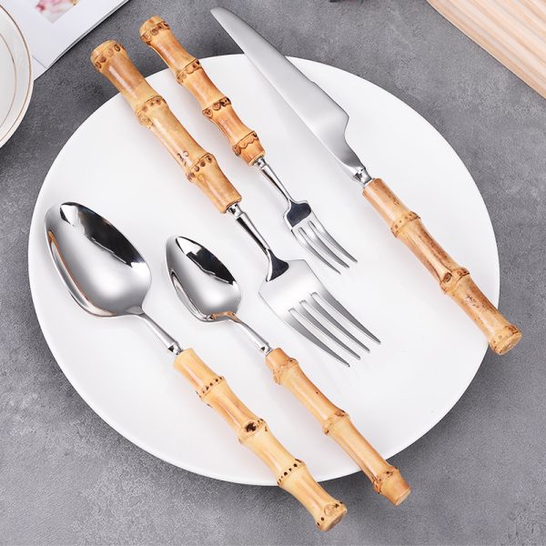 Bamboo Handle  Series cutlery set