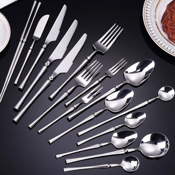 Mirror polishing Small pretty waist cutlery set