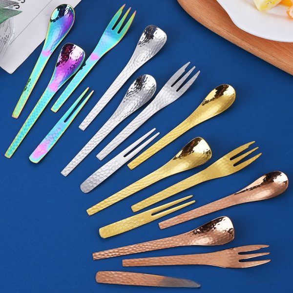 Hammer patterned  cutlery set